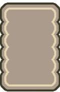 Scallop Brown Flat Weave